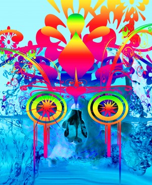 Psychedelic Skull